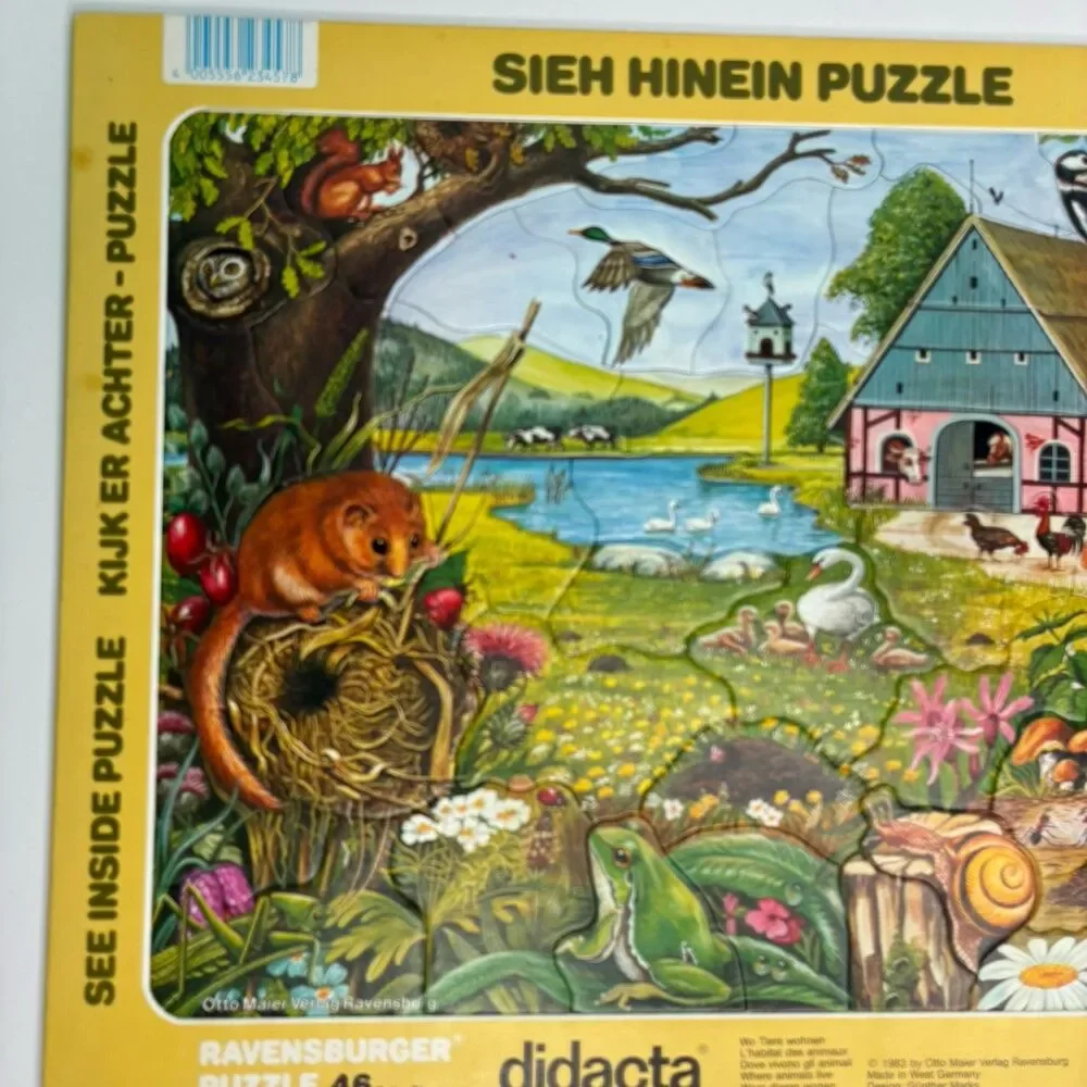 1983 Ravensburger See Inside Didacta Puzzle 